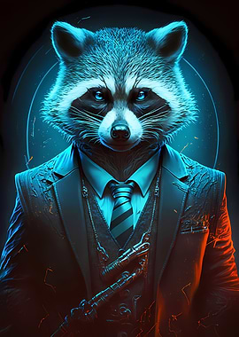 Director Raccoon in Suit