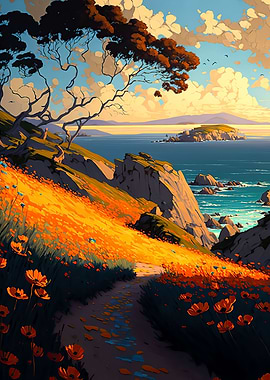 Rolling Coastal hill