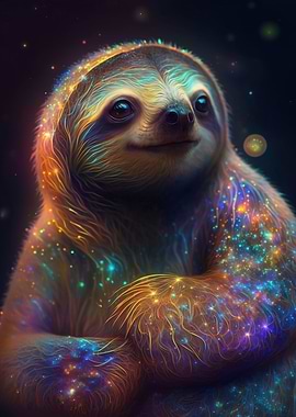 Galaxy Baby Sloth Animal