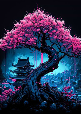 Cherry Blossom Japan Art