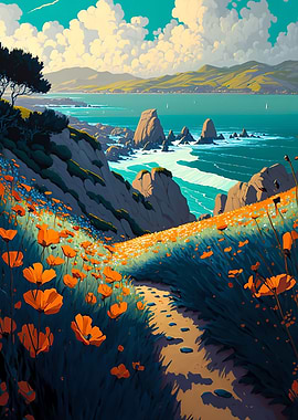 Rolling Coastal hill