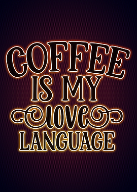 Coffee Poster Neon