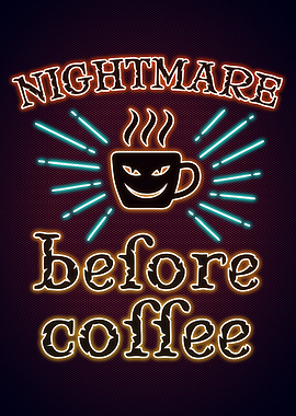 Coffee Poster Neon