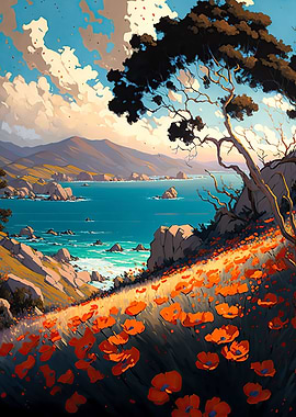 Rolling Coastal hill