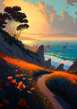 Rolling Coastal hill