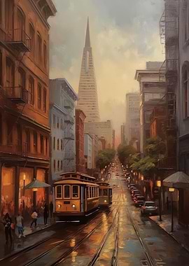 San Francisco Oil Painting