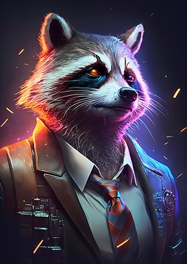 Boss Raccoon in Suit