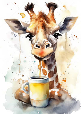 Giraffe at Coffee Time