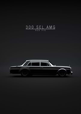 1971 Red Pig 300 SEL AMG