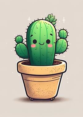 cute cactus kawaii