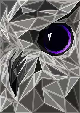 Owl Lowpoly Engraved
