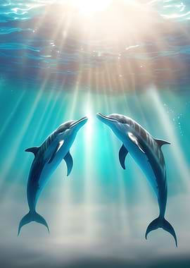dolphins swimming