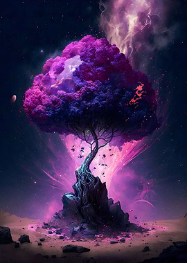 Violet magic tree