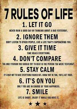 7 Rules Of Life