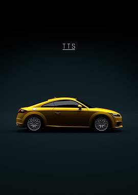 Yellow Audi TTS 2015