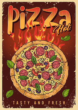 Pizza Hot Tasty and Fresh