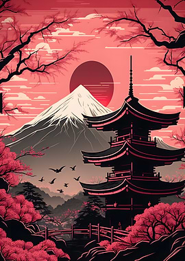 Mount Fuji Cherry Blossom