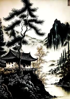 Japan mountain river