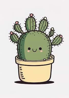 cute cactus kawaii
