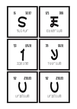 Seiyou Table of Elements