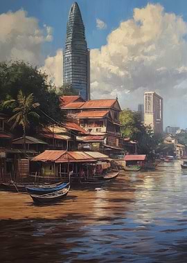 Bangkok Thailand in Oil