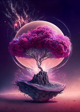 Magic floating tree