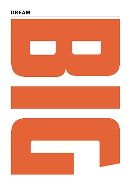 Poster Saying Dream BIG