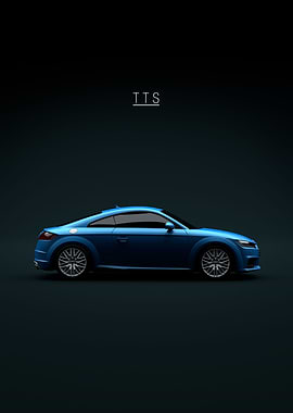 Blue Audi TTS 2015