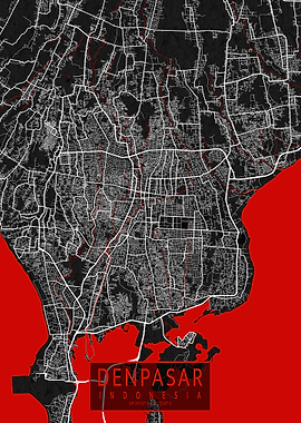 Denpasar Map Oriental