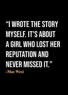 Mae West Quote