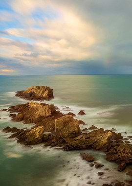 Sunset sea landscape