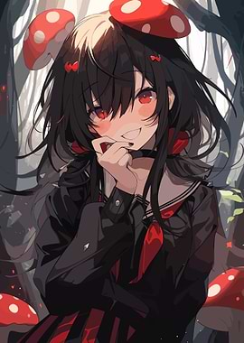 Anime Mushroom Girl