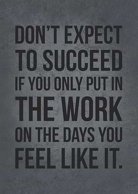 Put In The Work TO Succeed