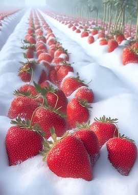 red strawberries