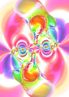 Trippy Art Poster Colorful