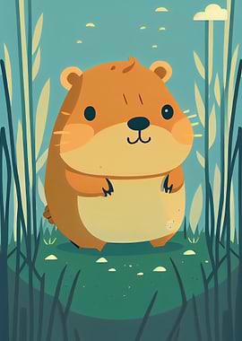 Cute Capybara Animal