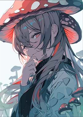 Anime Mushroom Girl