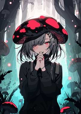 Anime Mushroom Girl