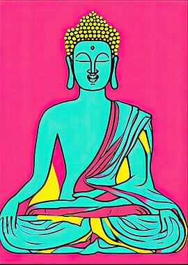 Pop Art Buddha 08