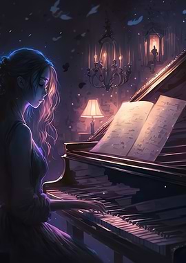 Playing piano