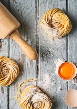 Homemade artisan pasta