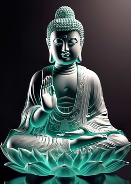 Buddha Stained Glass Zen