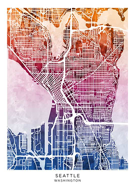 Seattle Washington Map