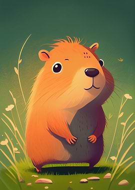 Cute Capybara Animal