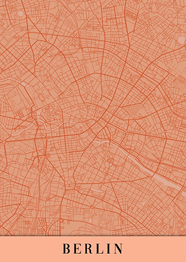 Berlin Orange Map