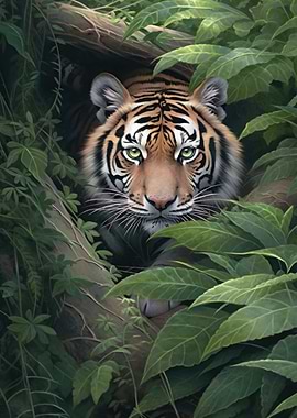 Bold Tiger Watercolor