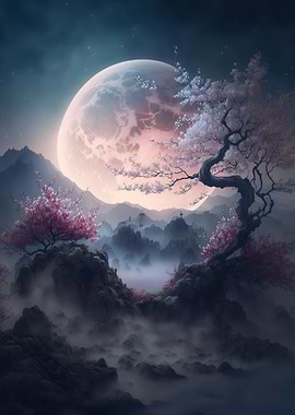 Cosmic Sakura Tree