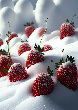 red strawberries