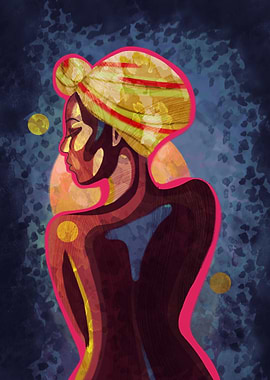 Maximalist art of woman