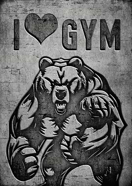 I love Gym Bear